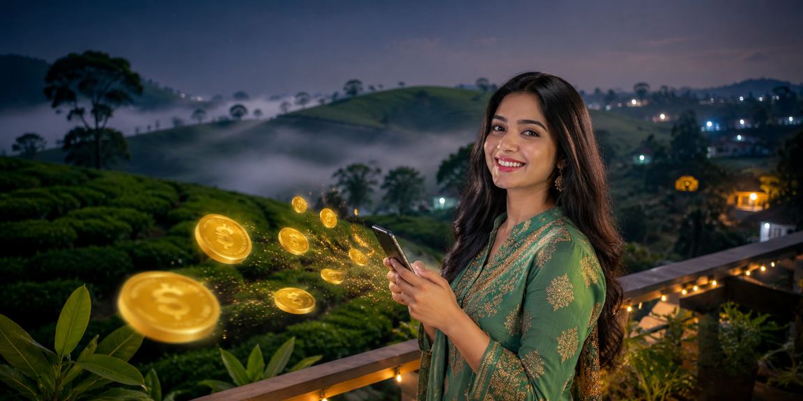 বগুড়ায় চা বাগানের পাশে মোবাইলে ক্যাসিনো জ্যাকপট উপভোগ